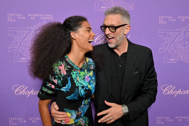 75eme Festival International du Film de Cannes. Montee des marches du film L innocent pour le 75eme anniversaire du Festival. Arrivées Soiree. 75th International Cannes Film Festival. Photocall arrivals. 280755 2022-05-24 Cannes France Cassel, Vincent; Kunakey, Tina  Copyright: xL.Urmanx xStarfacex STAR_280755_149