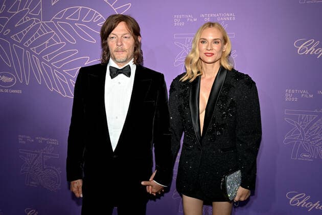 75eme Festival International du Film de Cannes. Montee des marches du film L innocent pour le 75eme anniversaire du Festival. Arrivées Soiree. 75th International Cannes Film Festival. Photocall arrivals. 280755 2022-05-24 Cannes France Kruger, Diane; Reedus, Norman  Copyright: xL.Urmanx xStarfacex STAR_280755_184