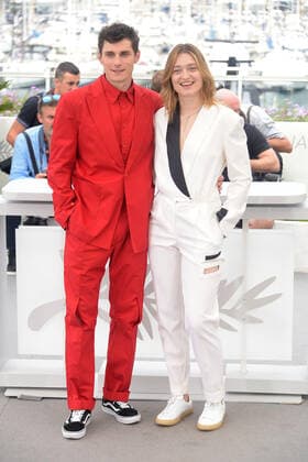 75th Cannes film festival 2022, Photocall film Bachennya Metelyka (Butterfly Vision) . Pictured: Lyubomyr Valivots, Rita Burkovska  Copyright: xAlbertoxTerenghi Cannesx2022x xix xVenezia2020x