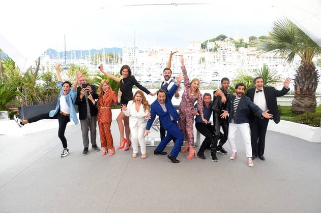 75th Cannes film festival 2022, Photocall film Dodo. Pictured: Tzortzis Papadopoulos, Akis Sakellariou, Natasa Exintaveloni, Tzef Montana, Mariella Savvides, Director Panos H. Koutras, Nikos Gelia, Smaragda Karydi, Kris Radanov, Ahmad Kontar, Polydoros Vogiatzis, Aggelos Papadimitriou  Copyright: xAlbertoxTerenghi Cannesx2022x xix xVenezia2020x