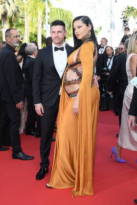 Internationale Filmfestspiele von Cannes, Elvis Premiere 75th Cannes Film Festival 2022, red carpet Elvis Pictured: Adriana Lima, Andre Lemmers  Copyright: xManuelexMangiarottix xipa-agencyx xVeneziax2020x