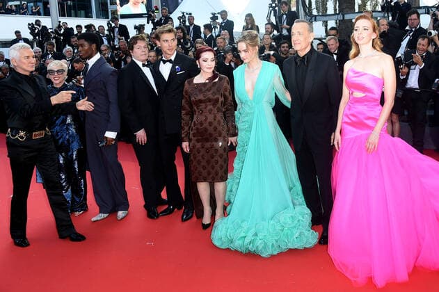 75th Cannes film festival 2022, Red Carpet film Elvis. Pictured: Tom Hanks, Austin Butler, Alton Mason, Priscilla Presley, Baz Luhrmann, Patrick McCormick, Natasha Bassett, Steve Binder, Olivia DeJonge  Copyright: xAlbertoxTerenghi Cannesx2022x xix xVenezia2020x