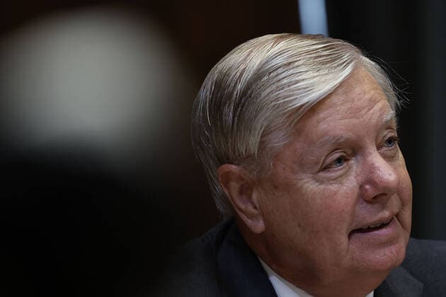 Senator Lindsey Graham, a Republican from South Carolina, speaks during a Senate Appropriations Subcommittee hearing in Washington, DC on Wednesday, May 25, 2022.  WAX20220525951 TingxShen