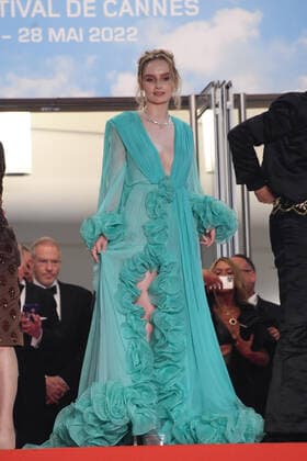 75th Cannes Film Festival 2022, red carpet Stars At Noon Pictured: Olivia DeJonge  Copyright: xManuelexMangiarottix xipa-agencyx xVeneziax2020x