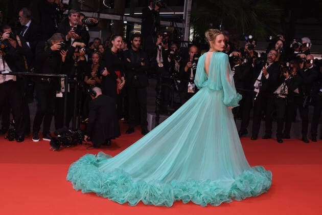 75th Cannes Film Festival 2022, red carpet Stars At Noon Pictured: Olivia DeJonge  Copyright: xManuelexMangiarottix xipa-agencyx xVeneziax2020x