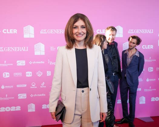 25 05 2022, Zug, Bossard Arena, Swiss Music Awards, swiss singer Ursula Bellwald Sina on the red carpet Zug Bossard Arena Zug Switzerland  Copyright: xJustPictures.ch DanielaxPorcellix