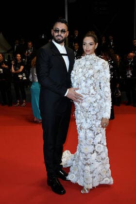 75th Cannes Film Festival 2022, Red Carpet Stars At Noon. Pictured Beth Dunlavey, Thomas Vergara  Copyright: xSimonexComix xipa-agency.netx xVeneziax2020x