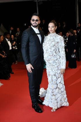 75th Cannes Film Festival 2022, Red Carpet Stars At Noon. Pictured Beth Dunlavey, Thomas Vergara  Copyright: xSimonexComix xipa-agency.netx xVeneziax2020x