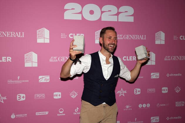 Kunz 15 Swiss Music Awards 2022 Swiss dialect singer Kunz Nominee and winner of the concrete block in the two categories Best Male Act and Best Album Presentation of the 15 Swiss Music Awards on 25 05 2022 in the Bossard Arena Zug Canton Zug, Switzerland