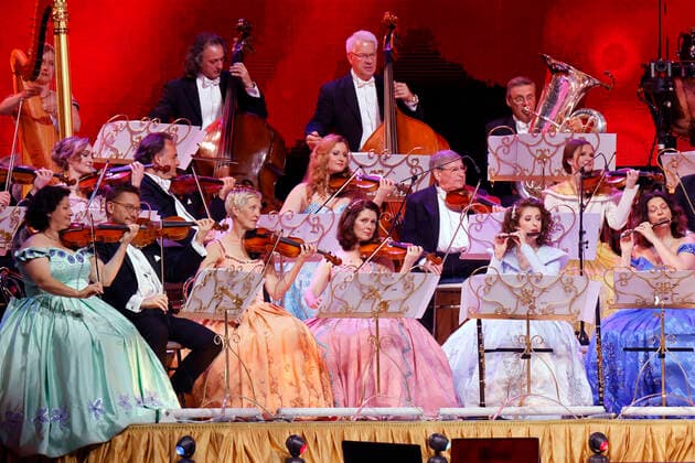 The Johann Strauss Orchestra of star violinist Andre Rieu at his concert as part of the Happy Together Tour live at the Lanxess Arena Cologne, 25 05 2022 NRW Germany Copyright: xChristophxHardtx