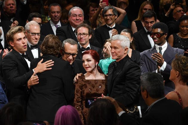 280808 2022-05-25 Cannes France Hanks, Tom; Beaulieu-Presley, Priscilla; Luhrmann, Baz; Butler, Austin  Copyright: xSergexArnalx xStarfacex STAR_280808_013
