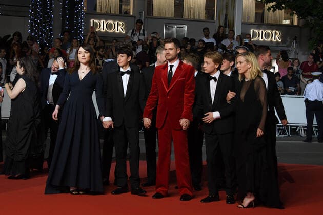 75th Cannes Film Festival 2022, red carpet Close Pictured: Emilie Dequenne, Gustav De Waele, Lukas Dhont, Eden Dambrine, LÃ a Drucker  Copyright: xManuelexMangiarottix xipa-agencyx xVeneziax2020x
