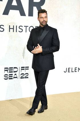 Cannes 2022 - 75Â° Festival Internazionale del cinema, Decima serata, amfAR Gala Cannes 2022. Nella Foto Jwan Yosef, Ricky Martin  Copyright: xAlbertoxTerenghix xipa-agency.nex xVenezia2020x