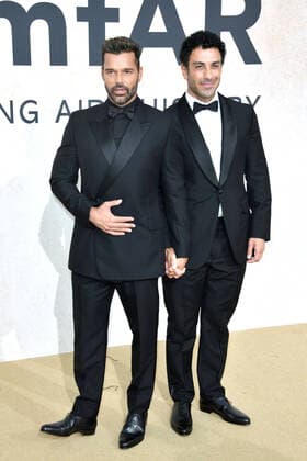 Cannes 2022 - 75Â° Festival Internazionale del cinema, Decima serata, amfAR Gala Cannes 2022. Nella Foto Jwan Yosef, Ricky Martin  Copyright: xAlbertoxTerenghix xipa-agency.nex xVenezia2020x