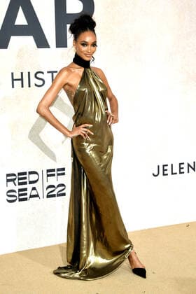 Cannes 2022 - 75Â° Festival Internazionale del cinema, Decima serata, amfAR Gala Cannes 2022. Nella Foto Jourdan Dunn  Copyright: xAlbertoxTerenghix xipa-agency.nex xVenezia2020x