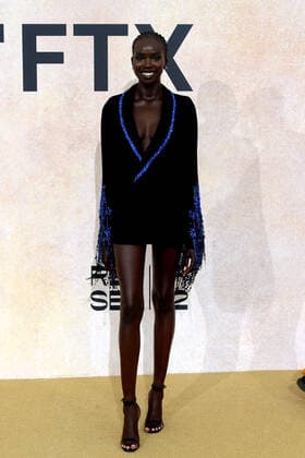 Cannes 2022 - 75Â° Festival Internazionale del cinema, Decima serata, amfAR Gala Cannes 2022. Nella Foto Ajok Madel  Copyright: xAlbertoxTerenghix xipa-agency.nex xVenezia2020x