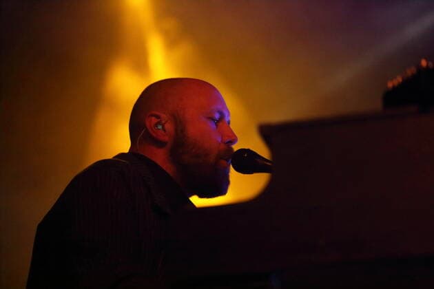 Philipp Milner of the band Hundreds at a concert at Huxleys Neue Welt in Berlin, 26 May 2022 Hundreds concert Berlin