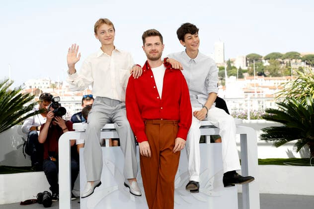 Eden Dambrine, Lukas Dhont and Gustav De Waele at the photocall for the feature film Close at the Festival de Cannes 2022 75 Cannes International Film Festival at the Palais des Festivals Cannes, 27 05 2022 Foto:xD.xBedrosianx xFuturexImage
