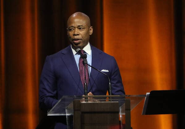NEW YORK, NY - MAY 26: Eric Adams at the Friars Club 2022 Entertainment Icon Award honoring Tracy Morgan at the Ziegfeld Ballroom in New York City on May 26, 2022. Copyright: xRWx