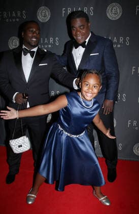 NEW YORK, NY - MAY 26: Tracy Morgan Jr. , Tracy Morgan and Maven Morgan at the Friars Club 2022 Entertainment Icon Award honoring Tracy Morgan at the Ziegfeld Ballroom in New York City on May 26, 2022. Copyright: xRWx