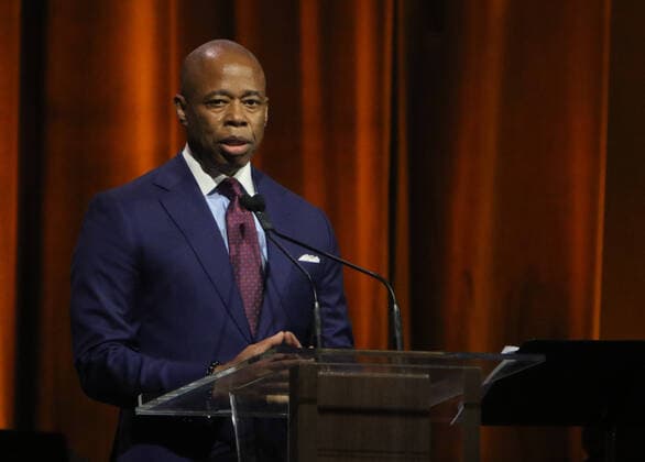 NEW YORK, NY - MAY 26: Eric Adams at the Friars Club 2022 Entertainment Icon Award honoring Tracy Morgan at the Ziegfeld Ballroom in New York City on May 26, 2022. Copyright: xRWx