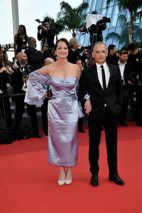 75th Cannes Film Festival 2022, Red Carpet Film Mother And Son. Pictured Natalia Wörner, Heiko Maas  Copyright: xSimonexComix xipa-agency.netx xVeneziax2020x