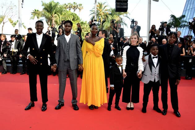 75th Cannes Film Festival 2022, Red Carpet Film Mother And Son. Pictured Ahmed Sylla, Annabelle Lengronne, Stephane Bak, Milan Doucansi, LÃ onor Serraille  Copyright: xSimonexComix xipa-agency.netx xVeneziax2020x