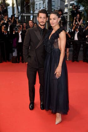 75th Cannes film festival 2022, Red carpet fim Mascarade . Pictured: Pierre Niney, Natasha Andrews  Copyright: xAlbertoxTerenghi Cannesx2022x xix xVenezia2020x