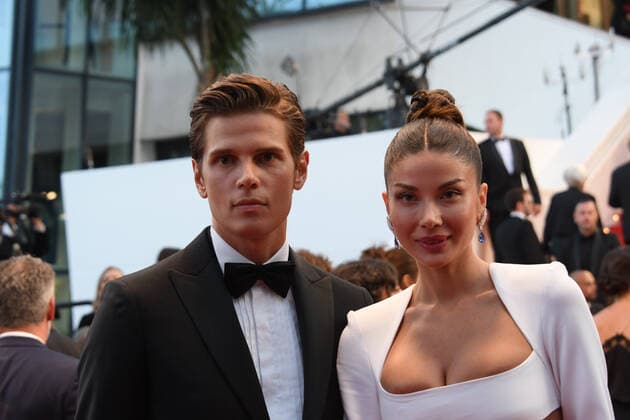 75th Cannes Film Festival 2022, red carpet Mascarade Pictured: Alessandro Egger, Madalina Doroftei  Copyright: xManuelexMangiarottix xipa-agencyx xVeneziax2020x