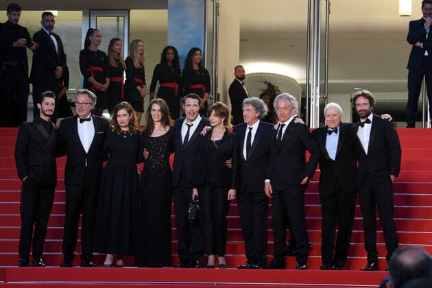 75th Cannes Film Festival 2022, red carpet Mascarade Pictured: Laura Morante, Pierre Niney, Francois Cluzet, Marine Vacth, Emmanuelle Devos, Nicolas Bedos  Copyright: xManuelexMangiarottix xipa-agencyx xVeneziax2020x