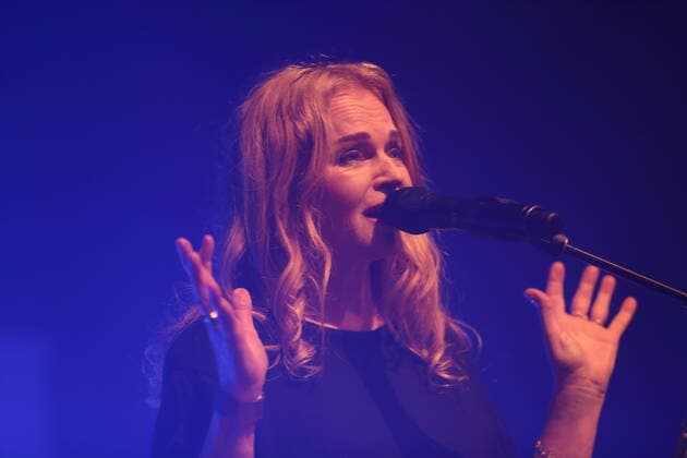 Inga Humpe of the band 2raumwohnung at a concert in the Columbiahalle in Berlin, 27 May 2022 2raumwohnung concert Berlin