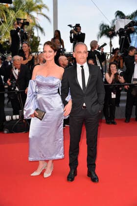 Natalia Woerner and Heiko Maas premiere feature film Mother and Son Un petit frere at the Festival de Cannes 2022 75 Cannes International Film Festival at the Palais des Festivals Cannes May 27 2022