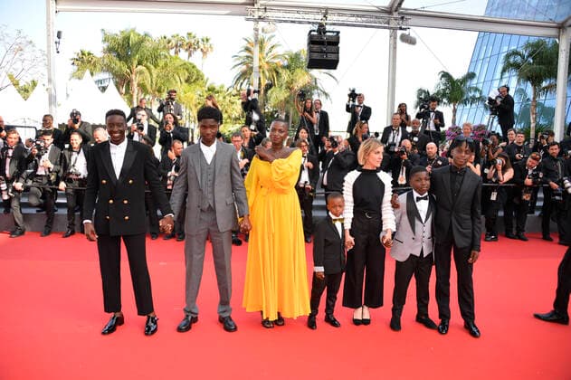 Ahmed Sylla, Annabelle Lengronne, Stephane Bak, Milan Doucansi, Leonor Serraille Premiere cinema film Mother and Son Un petit frere at the Festival de Cannes 2022 75 Cannes International Film Festival at the Palais des Festivals Cannes May 27 2022