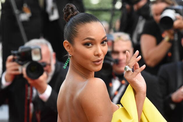 Lais Ribeiro premiere motion picture Mother and Son Un petit frere at the Festival de Cannes 2022 75 Cannes International Film Festival at the Palais des Festivals Cannes May 27 2022