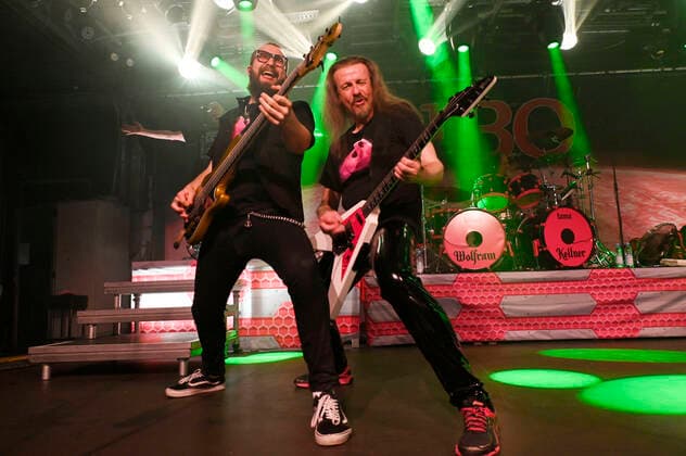 Korbinian Benedict and Veit Vito C Kutzer from J B O live at a concert of the Planet Pink Tour 2022 at Backstage Munich, 27 05 2022 Foto:xS.xAdamx xFuturexImage