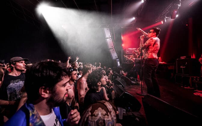 Viagra Boys live in Copenhagen, Denmark Copenhagen, Denmark. 27th, May 2022. The Swedish punk band Viagra Boys performs a live concert at Pumpehuset in Copenhagen. Here vocalist Sebastian Murphy is seen live on stage. Copenhagen Denmark  Copyright: xGonzalesxPhoto NikolajxBransholmx