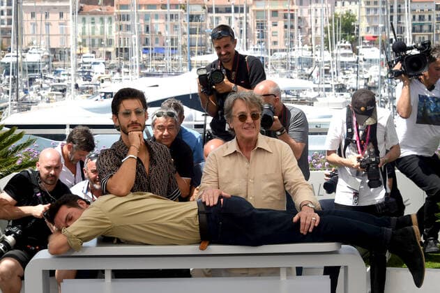 75th Cannes film festival 2022, Photocall film Mascarade. Pictured: Nicolas Bedos, Pierre Niney, Francois Cluzet  Copyright: xAlbertoxTerenghi Cannesx2022x xix xVenezia2020x