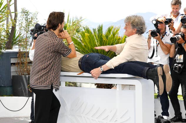 Pierre Niney, Nicolas Bedos and Francois Cluzet at the photocall for the feature film Masquerade at the Festival de Cannes 2022 75 Cannes International Film Festival at the Palais des Festivals Cannes, 28 05 2022 Foto:xD.xBedrosianx xFuturexImage