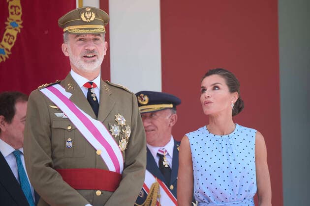 Entertainment Themen der Woche KW21 Entertainment Bilder des Tages 28-05-2022 Madrid Queen Letizia and King Felipe during the military ceremony of the armed forces day in Madrid. No Spain Â  Copyright: xPPEx