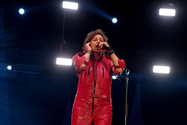 May 28, 2022, FLORENCE, Italy: Italian singer-songwriter and musician, Gianna Nannini, performs on stage during her concert at the Artemio Franchi stadium in Florence, Italy, 28 May 2022..ANSA CLAUDIO GIOVANNINI FLORENCE Italy  - ZUMAa110 20220528_zaf_a110_096 Copyright: xClaudioxGiovanninix