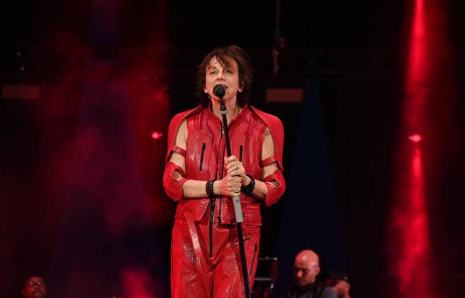 May 28, 2022, FLORENCE, Italy: Italian singer-songwriter and musician, Gianna Nannini, performs on stage during her concert at the Artemio Franchi stadium in Florence, Italy, 28 May 2022..ANSA CLAUDIO GIOVANNINI FLORENCE Italy - ZUMAa110 20220528_zaf_a110_097 Copyright: xClaudioxGiovanninix