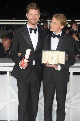 75th Cannes Film Festival 2022, Palme D Or Winner Photocall Pictured: Eden Dambrine, Lukas Dhont  Copyright: xAlbertoxTerenghix xipa-agency.nex xVeneziax2020x