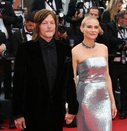 75eme Festival International du Film de Cannes. Marches de cloture. 75th Cannes Film Festival. Red carpet of the closing ceremony. Norman Reedus and Diane Kruger. 280938 2022-05-28 Cannes France  Copyright: xIsabellexVautierx xStarfacex STAR_280938_014
