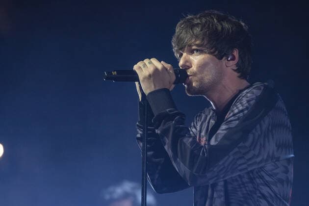 SÃO PAULO, SP - 28.05.2022: LOUIS TOMLINSON EM SÃO PAULO - British singer Louis Tomlinson performed at Espaço Unimed in São Paulo on Saturday night (28) in the first of two performances in the capital of São Paulo. The shows were originally scheduled for 2020 but were postponed due to the Covid-19 pandemic. x2212370x  YurixMurakami