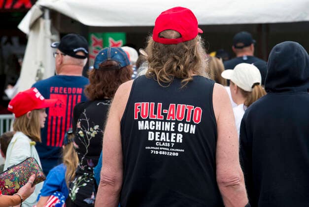News Themen der Woche KW21 News Bilder des Tages May 28, 2022 - Casper, Wyoming, USA - People gather at the Ford Wyoming Center for a Donald Trump Save America Rally. Casper USA - ZUMAce6_ 20220528_zaf_ce6_063 Copyright: xBrianxCahnx