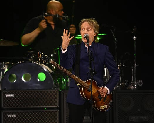 Paul McCartney and his band perform at the Camping World Stadium in Orlando, Florida on Saturday, May 28, 2022.  ORP20220528022 JOExMARINO