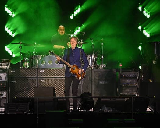 Paul McCartney and his band perform at the Camping World Stadium in Orlando, Florida on Saturday, May 28, 2022.  ORP20220528025 JOExMARINO
