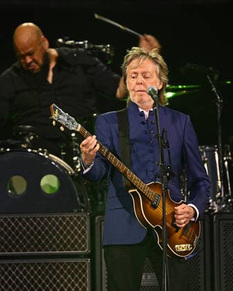 Paul McCartney and his band perform at the Camping World Stadium in Orlando, Florida on Saturday, May 28, 2022.  ORP20220528011 JOExMARINO
