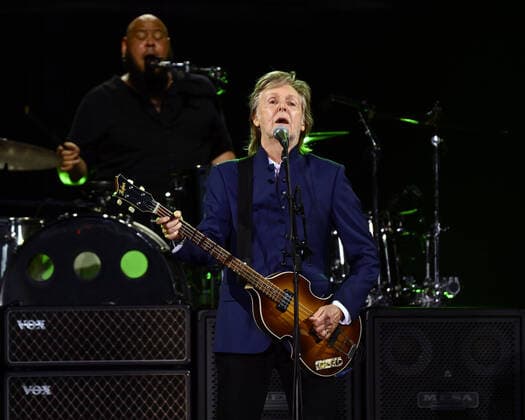 Paul McCartney and his band perform at the Camping World Stadium in Orlando, Florida on Saturday, May 28, 2022.  ORP20220528013 JOExMARINO