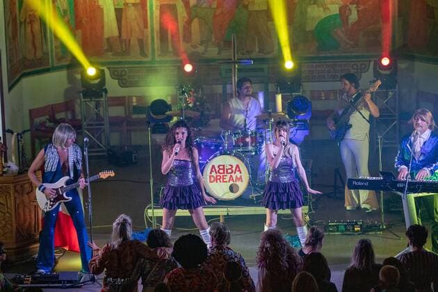 Reutlingen themed pictures ABBA Dream cover band from Italy at Christuskirche Protestant church community Reutlingen, 28 05 2022, themed pictures ABBA Dream cover band from Italy at Christuskirche Protestant church community Reutlingen, 28 05 2022, Copyright: xDROFITSCH EIBNERx EP_ddh